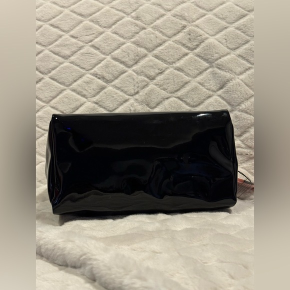 JC Juicy couture travel cosmetic makeup bag shiny black with bling juicy NWT - Picture 8 of 9